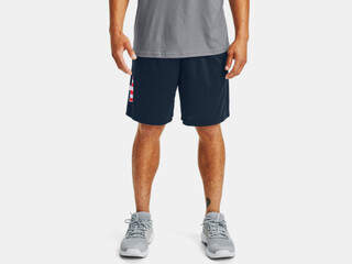 Under Armour Freedom BFL Tech Shorts in navy.